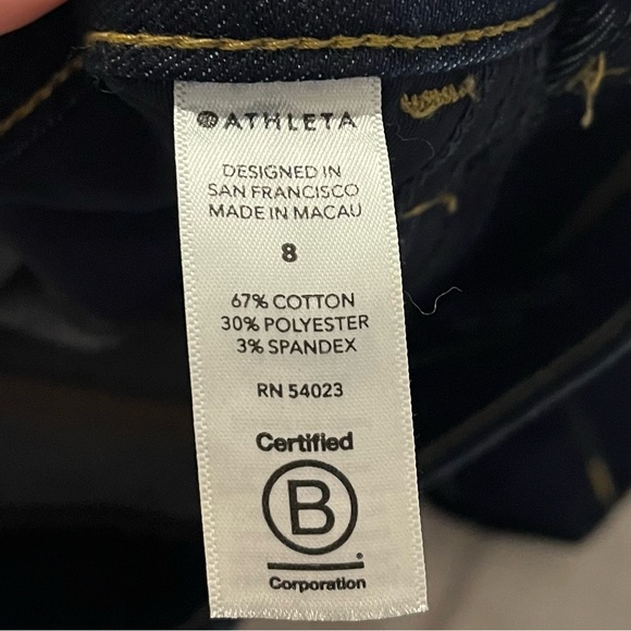Athleta Dark Wash Skinny Jeans - Picture 3 of 5